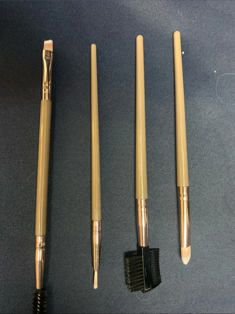NWT Premium Synthetic Makeup Brush Set - Champagne Gold / Brown (Multi-Piece)